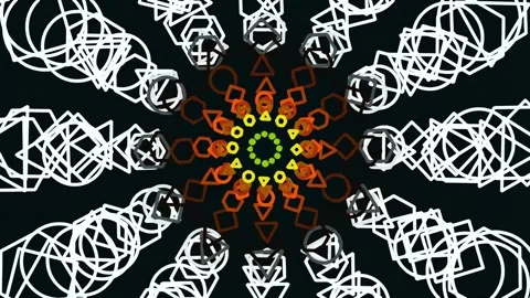 Abstract digital network connecting glowing lines and futuristic data pattern Stock Footage 342203510