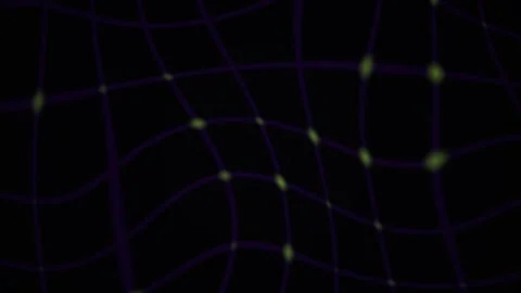 Abstract Digital Network Connection Animation with Glowing Nodes and Data L.. Stock Footage 341785548