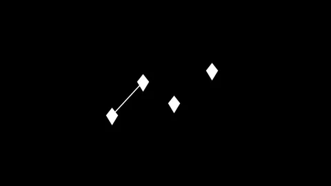 Abstract digital network connection animation with white diamond nodes and .. Stock Footage 343756601