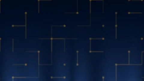 Abstract digital network connection background with glowing futuristic circ.. Stock Footage 336167968