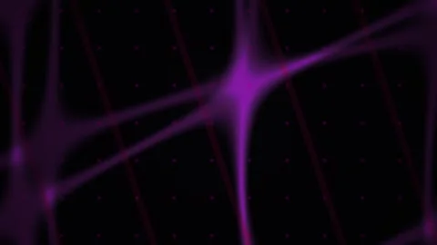 Abstract Digital Network Connection Background with Glowing Purple Geometri.. Stock Footage 340508875