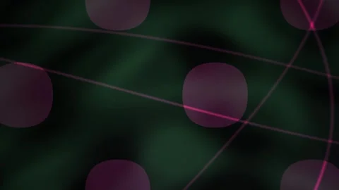 Abstract Digital Network Connection Background with Glowing Nodes and Inter.. Vídeo Stock 341785564