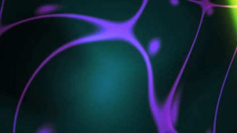 Abstract Digital Network Connection Background with Glowing Purple Lines an.. Stock Footage 341785635