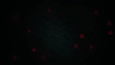 Abstract Digital Network Connection with Glowing Red Nodes and Green Data L.. Stock Footage 341785697