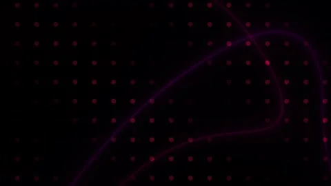 Abstract Digital Network Connection with Glowing Red Nodes and Data Flow Line Stock Footage 341785702