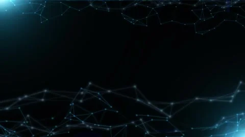 Abstract digital network connection with glowing dots and lines 스톡 동영상 344330474