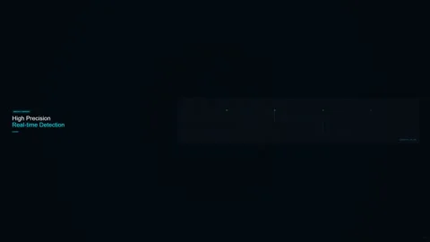 Abstract Digital Network Connection with Glowing Blue Nodes and Lines Video stock 347156918