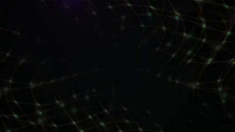 Abstract Digital Network Connection Grid with Glowing Nodes and Data Flow. Stock Footage 341785661
