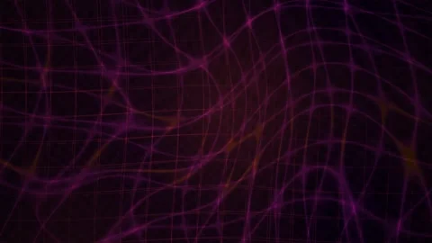 Abstract Digital Network Connection Lines Moving in Dark Space. Stock Footage 340509240