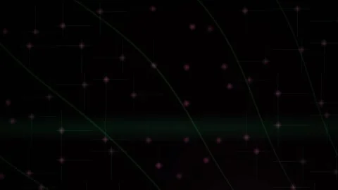 Abstract Digital Network Connection Lines Moving Across Dark Background. Stock Footage 341785634