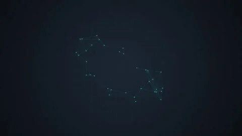 Abstract Digital Network Connection Motion Graphic Background Stock Footage 347013356