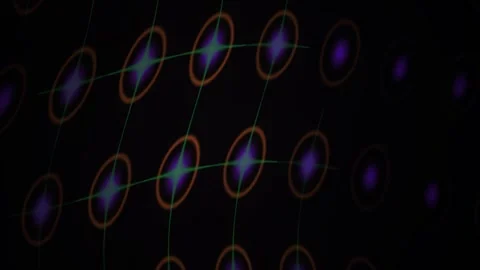 Abstract Digital Network Connection Nodes Moving in Dark Cyberspace. 스톡 동영상 341785685