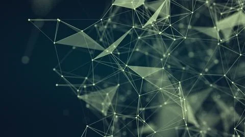 Abstract digital network connection plexus background Stock Illustration