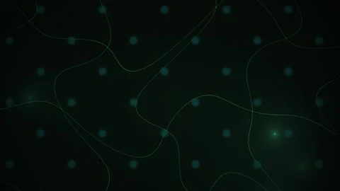Abstract Digital Network Connection Visualization with Glowing Nodes and Da.. Stock Footage 341785726