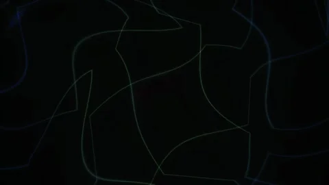 Abstract Digital Network Connections and Flowing Data Lines Animation. 库存影片 340509115