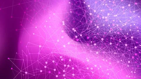 Abstract Digital Network Connections Background Stock Illustration