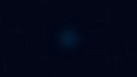 Abstract Digital Network Connections on Dark Background Stock Footage 347627510