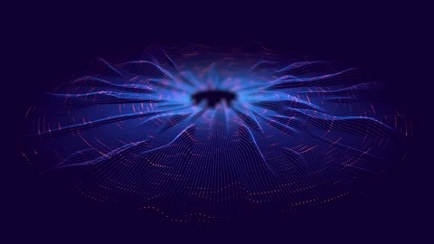 Abstract digital network on cyberspace . Big data flow.  Concept artificial.. 스톡 동영상 337949012