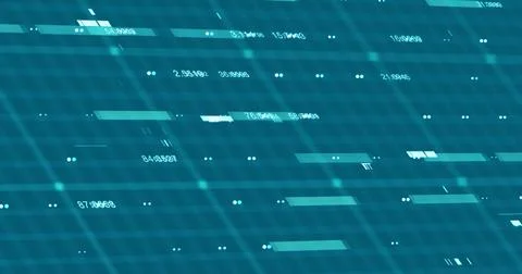 Abstract digital network data background, 3D rendering illustration Stock Illustration