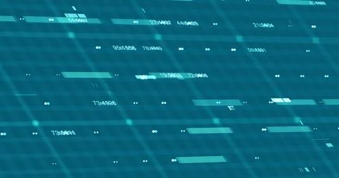 Abstract digital network data background, 3D rendering illustration Stock Illustration