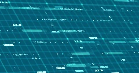 Abstract digital network data background, 3D rendering illustration Stock Illustration