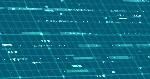 Abstract digital network data background, 3D rendering illustration 스톡 일러스트