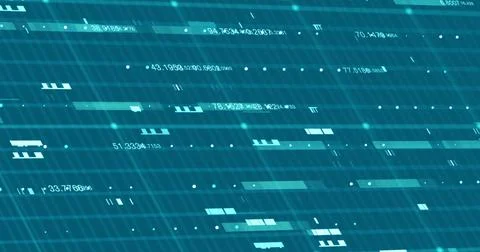 Abstract digital network data background, 3D rendering illustration イラスト素材