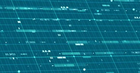 Abstract digital network data background, 3D rendering illustration イラスト素材