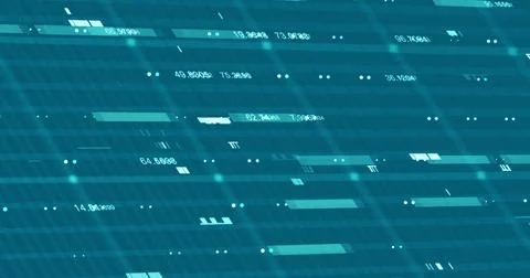 Abstract digital network data background, 3D rendering illustration Stockillustratie