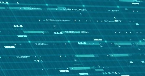 Abstract digital network data background, 3D rendering illustration Illustrazione stock