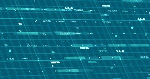 Abstract digital network data background, 3D rendering illustration Illustrazione stock