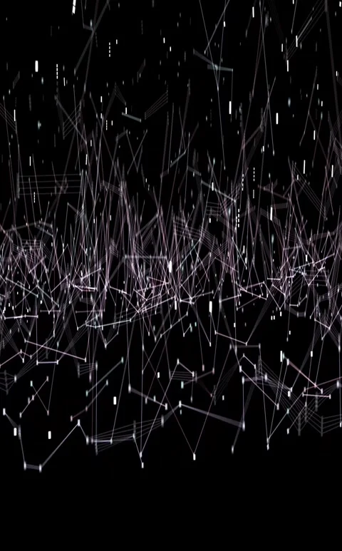 Abstract Digital Network Data Flow Animation Background. Seamless Loop Animation Stock Footage 321562325