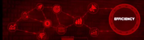 Abstract digital network data flow with business icons and loading bar on a.. Stock Footage 332396112