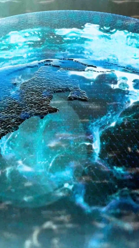 Abstract digital network data flow in futuristic cyber space Видео 339638150