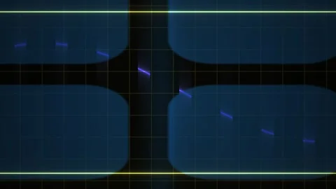 Abstract Digital Network Data Flow Animation with Glowing Particles. Stock Footage 340509270