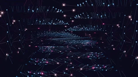 Abstract Digital Network Data Visualization Animation Video stock 331943411