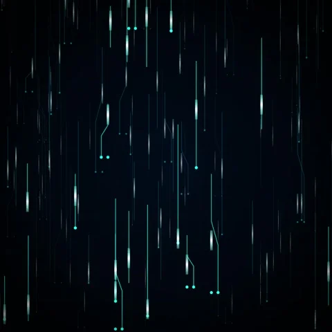 Abstract Digital Network Flow - Futuristic Technology Background Stock Footage 346283968