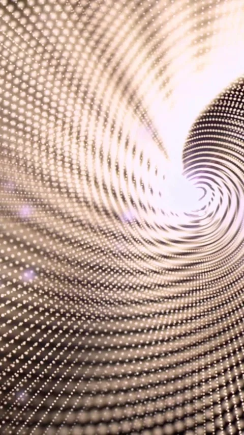 Abstract digital network flow with glowing data particles. High-tech Stock Footage 339638205