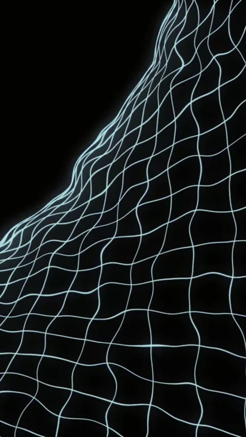 Abstract digital network flow with glowing blue connections. Futuristic data Stock Footage 339638209