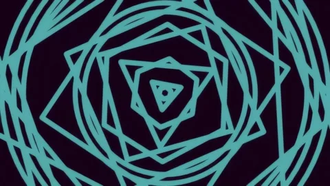 Abstract Digital Network Geometry Pattern for Futuristic Data Visualization.. Stock Footage 342203513