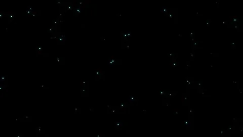 Abstract digital network with glowing cyan nodes and fine connecting lines again Stock Footage 348456326