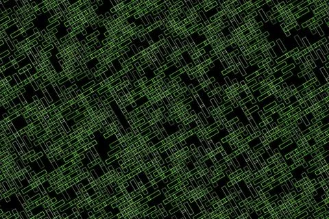 Abstract digital network with glowing lines and nodes Stock Illustration