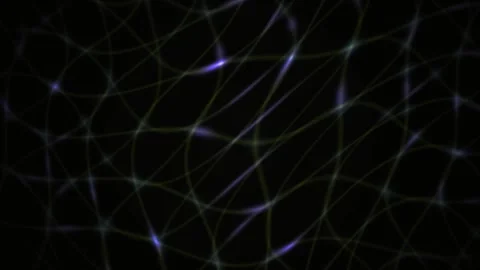 Abstract Digital Network Grid Animation with Glowing Intersecting Light Lines Stock Footage 340509412