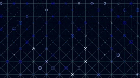 Abstract digital network grid with glowing nodes and connections, seamless 스톡 동영상 333188070