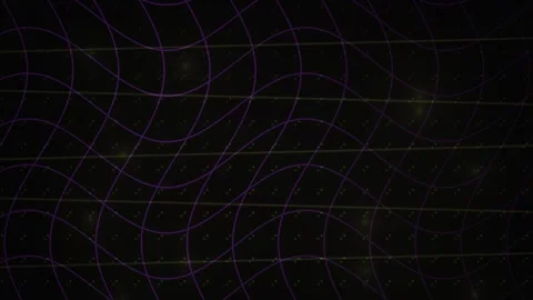 Abstract Digital Network Grid with Glowing Data Nodes and Interconnecting L.. Stock Footage 341785808