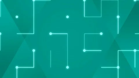 Abstract Digital Network Lines and Glowing Nodes on Olive Green Background Stock Footage 333081748
