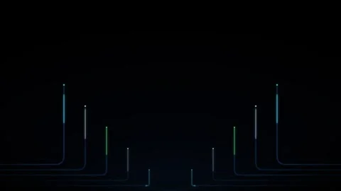 Abstract digital network lines animation, futuristic data flow background, .. Stock Footage 344860645
