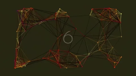 Abstract digital network lines displaying data flow and futuristic technolo.. Stock Footage 342093013
