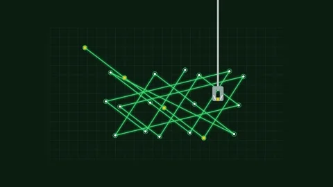 Abstract Digital Network Node Connection Motion Graphic Video stock 345516867