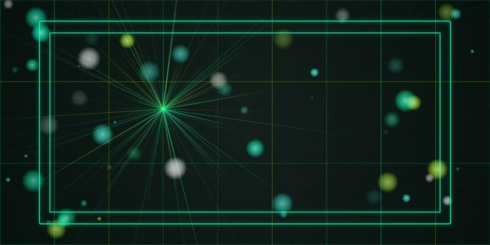 Abstract digital network nodes connected with glowing lines 스톡 일러스트